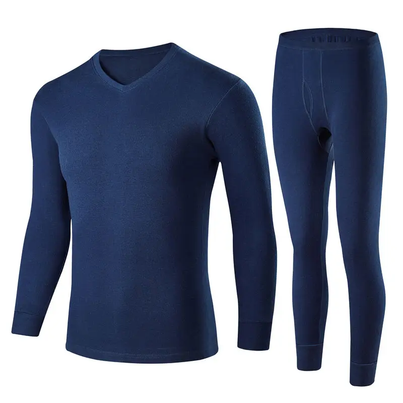 Men Winter Thermal Underwear 100% Cotton Spring Long Hot Underwear Sets Sweat Quick Drying Thermo Underwear Mens Clothing