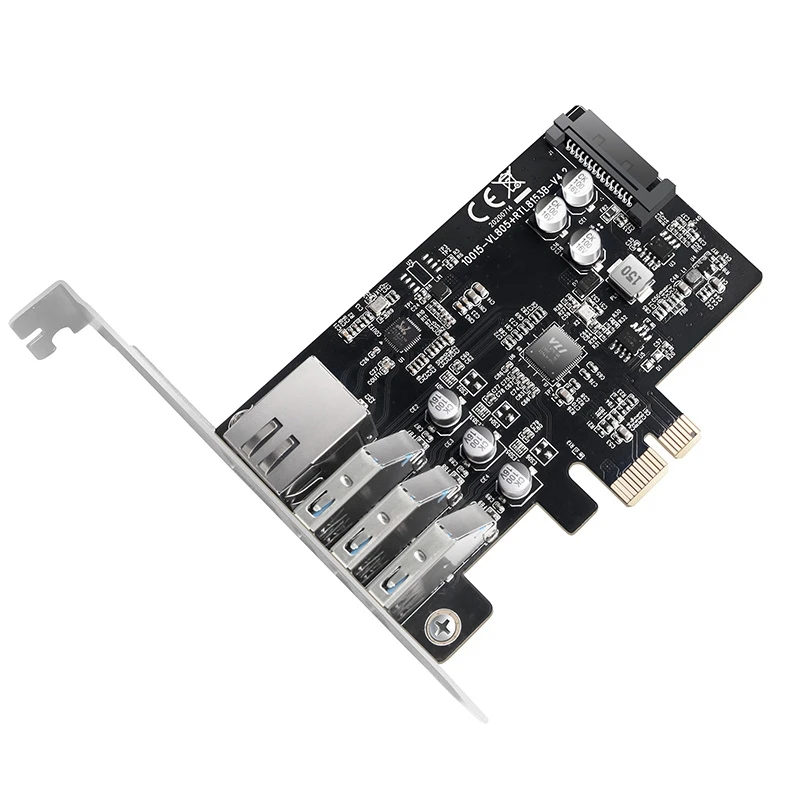 Maiwo-hub de Expansão Portas Usb 1000 Pcie x1 para 5gbps Docking Gigabit Ethernet 300mbps Adaptador de Desktop Conversor Cartões para acréscimos - Imagem 4
