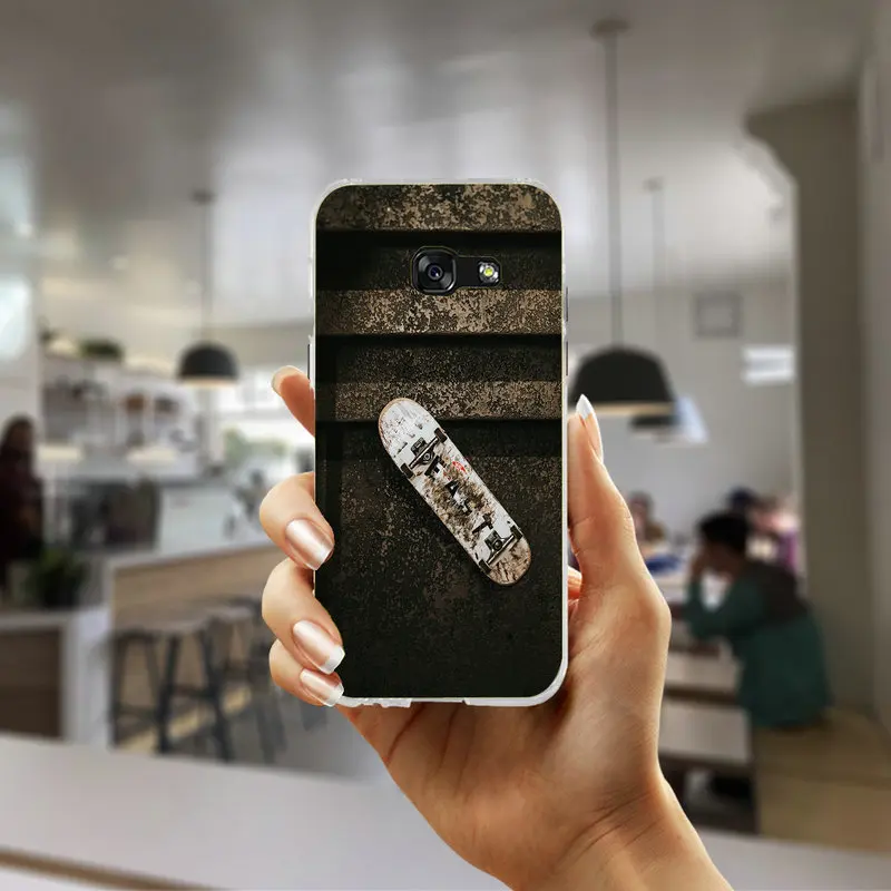 Мягкий чехол-накладка для мобильного телефона из ТПУ чехол для Samsung Galaxy J5 J7 J3 J2 J1 A7 A5 A3 чехол Модный скейтборд скейт Santa Cruz