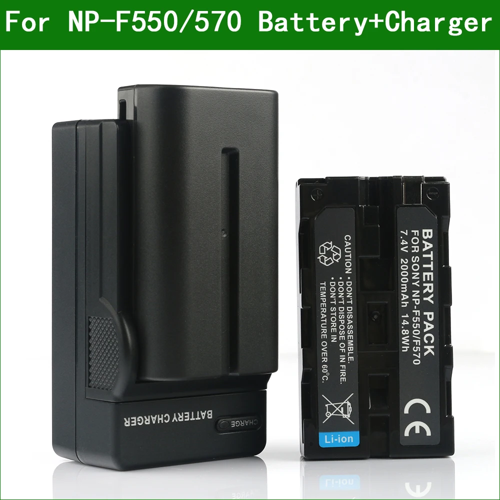 Np-F550 Np F550 Fotocamera Digitale Batteria & Caricatore Rapido Per Sony Dcr-Vx1000 Dcr-Vx2000 Dcr-Vx2001 Dcr-Vx2100 Dcr-Vx2100E