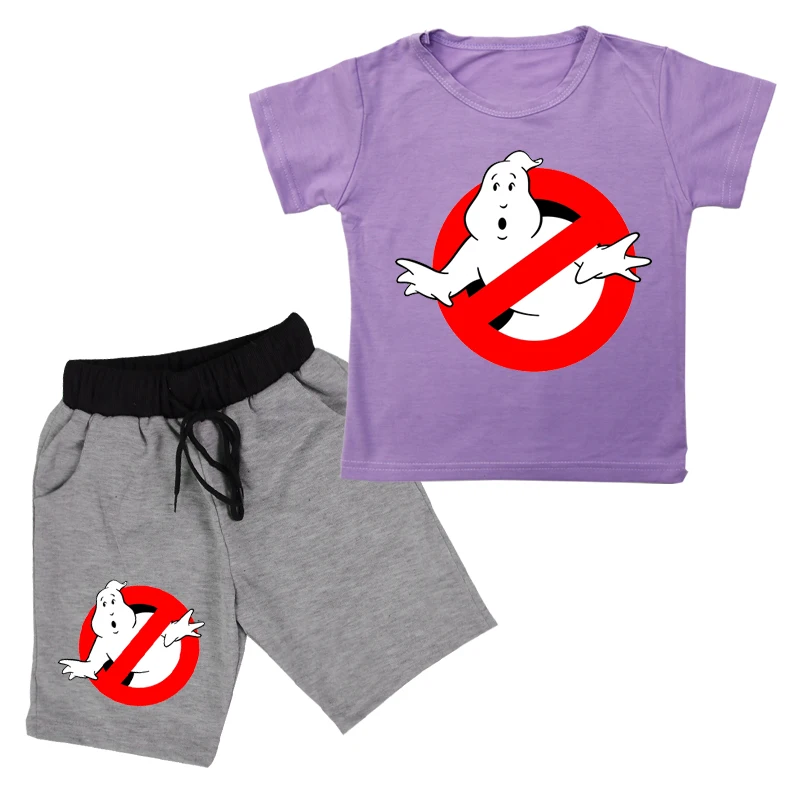 Комплект детской одежды для маленьких мальчиков и девочек, летние футболки с изображением причастия+ шорты, штаны спортивный костюм комплекты одежды для маленьких детей