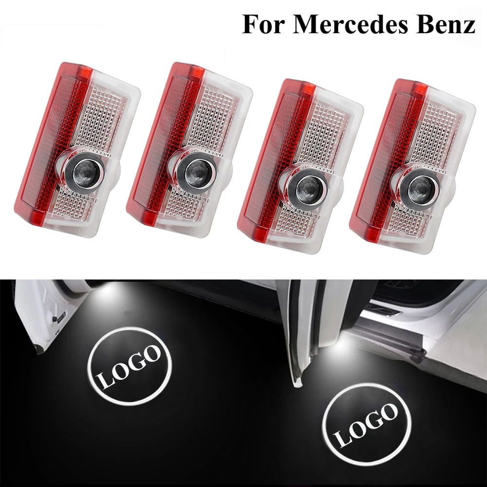 

For Mercedes AMG E C Class W205 W176 W177 W212 Car Logo Door Light Laser Projector Shadow Lamp Courtesy Welcome Light Ghost Lamp