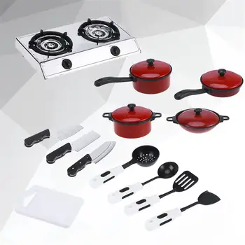 

Children Kids Play House Toy Kitchen Utensils Pots Cooking Food Dishes Fun Cookware kitchenware set for your children
