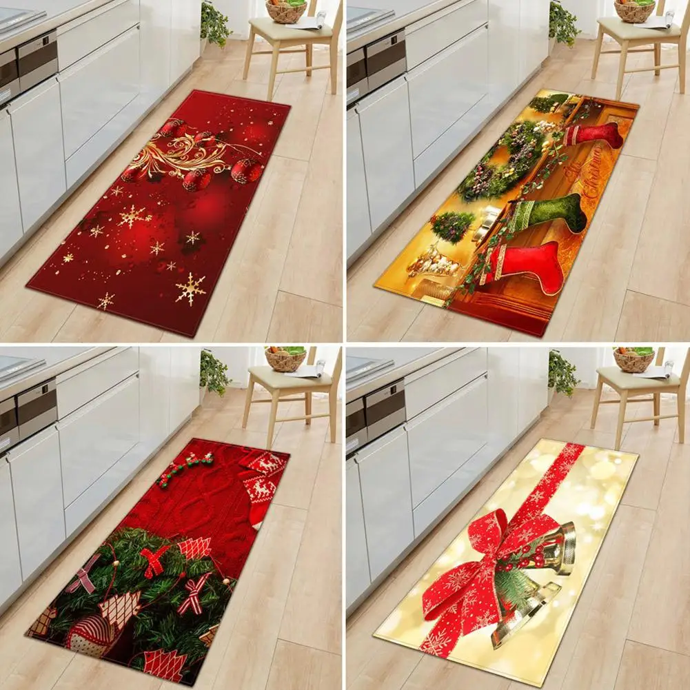 TWISTER.CK, Рождественский нескользящий коврик для пола, прямоугольный ковер для кухни, столовой, гостиной, домашнего декора