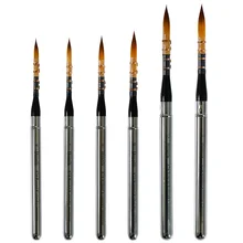 Alta qualidade 1pc 874 redondo kolinsky imitação de cabelo rinsin lidar com aquarela acrílico artista arte ferramenta suprimentos pincel
