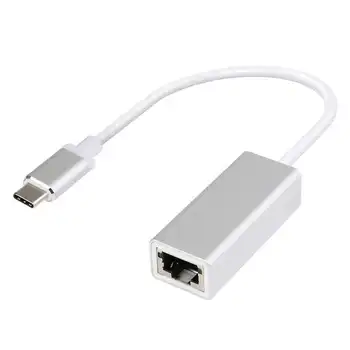 

Usb-C Hub Network Adapter Type-C 3.0 To Ethernet Rj45 Lan Gigabit Adapter Supports Nintendo Switch For 10/100/1000 Mbps