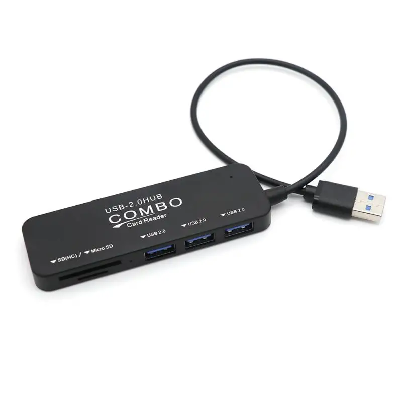 5 шт/лот мульти Тип C концентратор USB 2,0 высокоскоростной разветвитель 5 3 порта Hab TF SD Кардридер Все в одном для ПК Компьютерные аксессуары