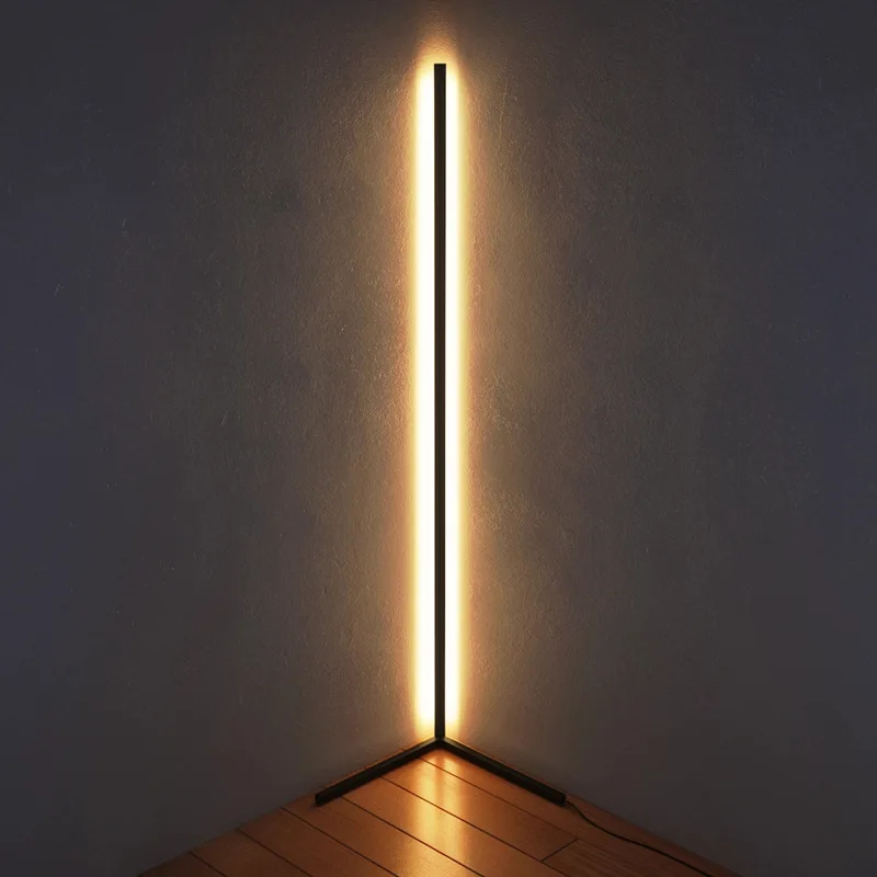 Lâmpada de Canto Conduziu a Luz do Assoalho na Sala Moderna Canto Colorida Dimmer Simples Quarto Cabeceira Lâmpadas Estar Rgb Luz 4 Rgb lâmpada de canto moderna conduziu a