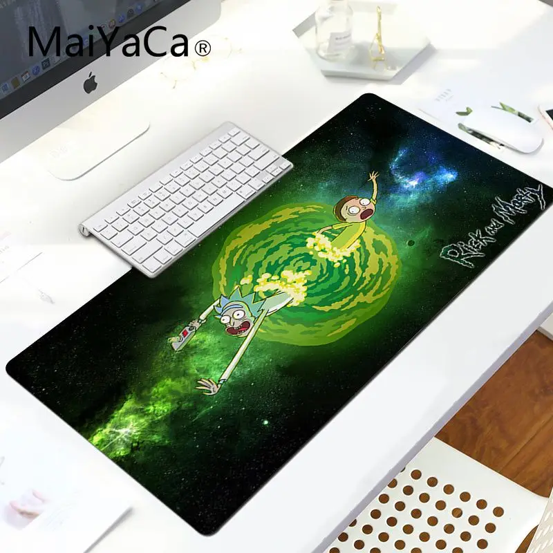 LockEdge 30X90cm MaiYaCa дизайн Рик и Морти высокоскоростной коврик для мыши ноутбук игровой коврик для мыши Коврик для мыши игровой коврик для мыши - Цвет: LockEdge 30X90cm