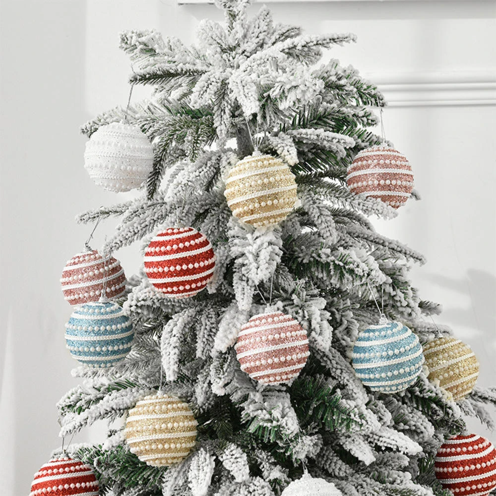 Bola de natal decoração da árvore de natal pingentes bolas coloridas bolas  de natal 8cm ornamentos de natal bolas de suspensão natal|Enfeites p/ árvore  de Natal| - AliExpress