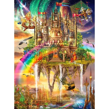 

5D Full Drill Diamond Painting Kit, Diy Diamond Rhinestone Painting Kits For Adults And Beginner Embroidery Arts Craft Home Deco