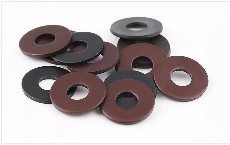 Spot supply of Grade 8 Black flat gaskets blackened and thickened flat gaskets meson Huasi M16-M30 5PCS