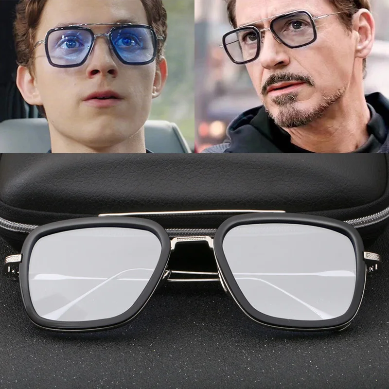 Tony stark солнцезащитные очки мужские Мстители 3 Железный человек 2019 Человек паук Edith