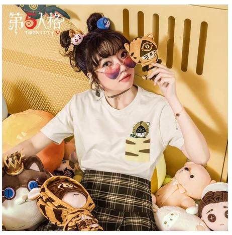 

Anime Identity V Eli Clark Summer Casual Sweet T-shirt Cosplay Costume Men Women Student Loose Harajuku Fashion Unisex Tee Tops