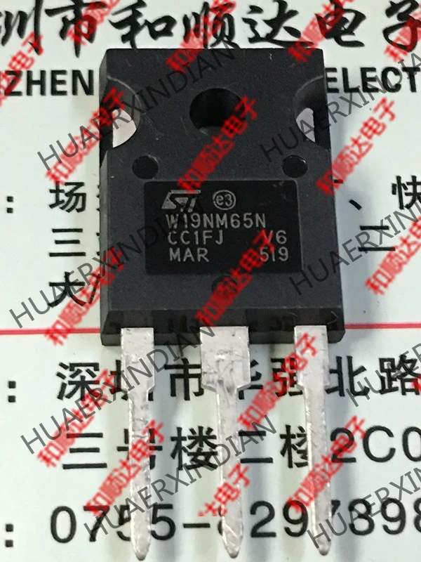 5 шт., новые оригинальные кнопки STW19NM65N-247 710V 15.5A