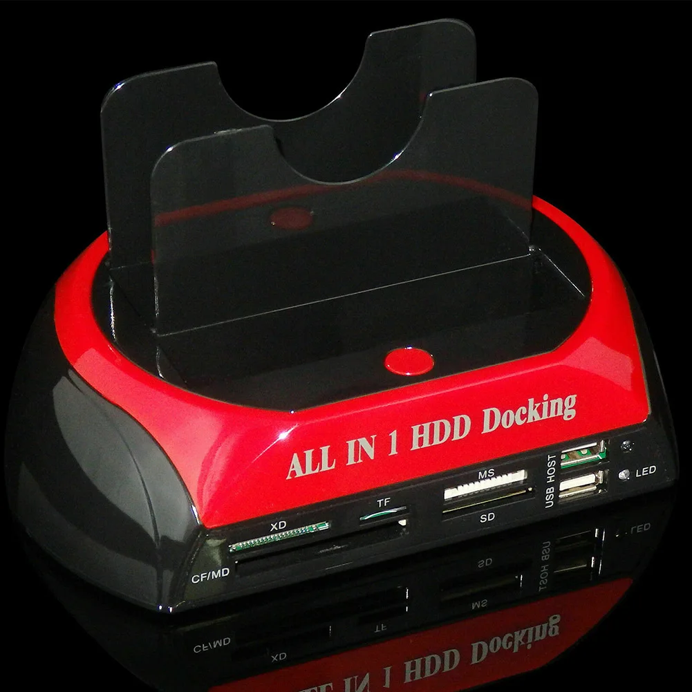 Все в 1 IDE SATA HDD док-станция Dual USB 3,0 картридер VH99