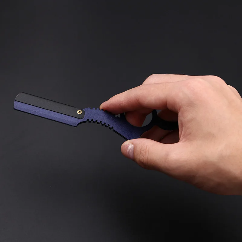 Ring Knife Holder Hairdressing Scissors Professional Flat Shearing Sand Bangs Teeth Scissors G0726 3