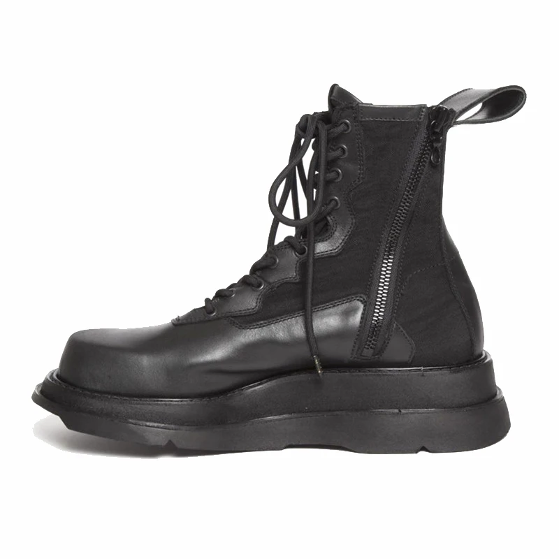 Зимние ботинки для мужчин, мотоциклетные ботинки на шнуровке, ручная работа, zapatillas hombre Deportiva 14#25/15e50