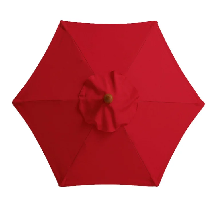 2m Double Layer Folding Beach Umbrella Replacement Canopy Garden Sunshade Cloth Waterproof Umbrella Covers For Patio Anti-UV