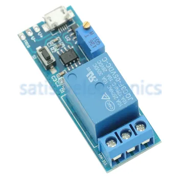 

5V~30V Micro USB Power Relay Timer Control Module Trigger Delay Switch New