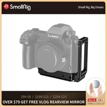 

SmallRig S1R L-Bracket Plate for Panasonic Lumix DC-S1 S1R Arca-Swiss Standard Side Plate+Baseplate L-Shape Mounting Plate-2354