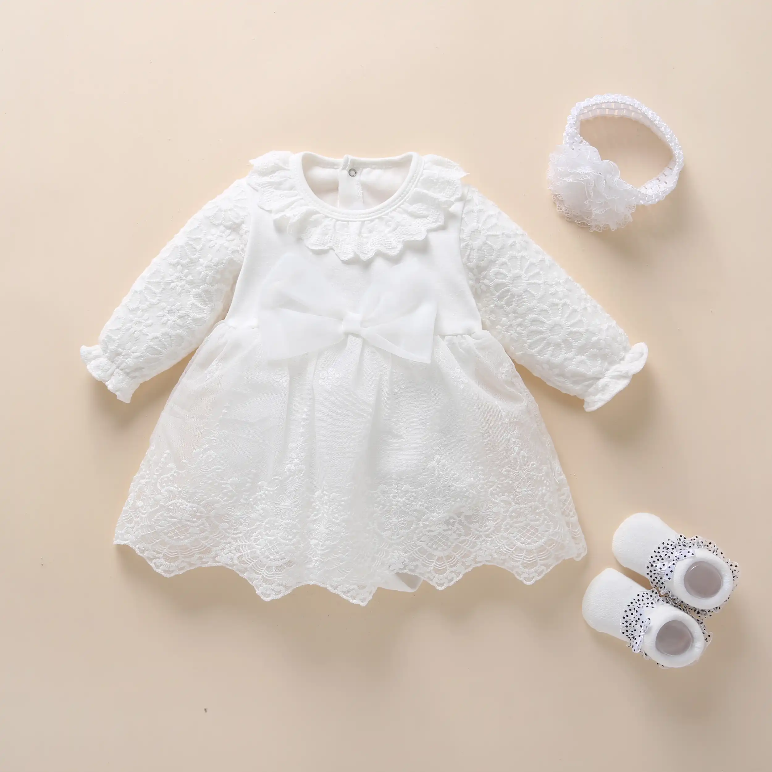 baptism dress for newborn baby girl