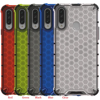 

50pcs/lot For Samsung Galaxy A40 A30 Honeycomb Series Cover Hybrid Anti-Shock PC + TPU Case For Samsung Galaxy A10 A10S A20S