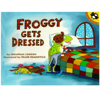 

Froggy Gets Dressed By Jonathan London Educational English Picture Book Learning Card Story Book For Baby Kids Children Gifts