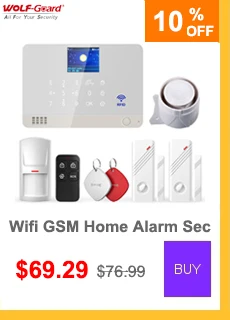 Wolf-Guard Wifi GSM LCD Home Alarm Security System TuYa APP Control 11 Languages DIY Camera Solar Siren PIR Detector Door Sensor