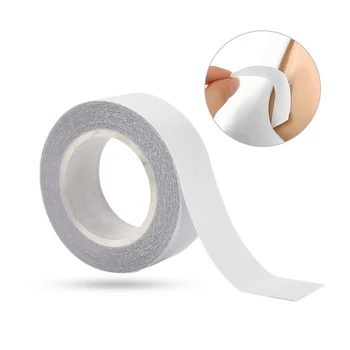 

Newly 2 Pcs Clear Double Sided Clothing Tape Adhesive Dress Tape Roll for Body Skin FIF66
