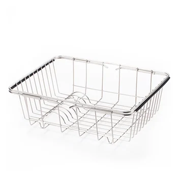 

Functional Dish Drainer Versatile Vegetable Fruits Practical Drain Rack Anti-rust Retractable Arms Holder Kitchen Supplies