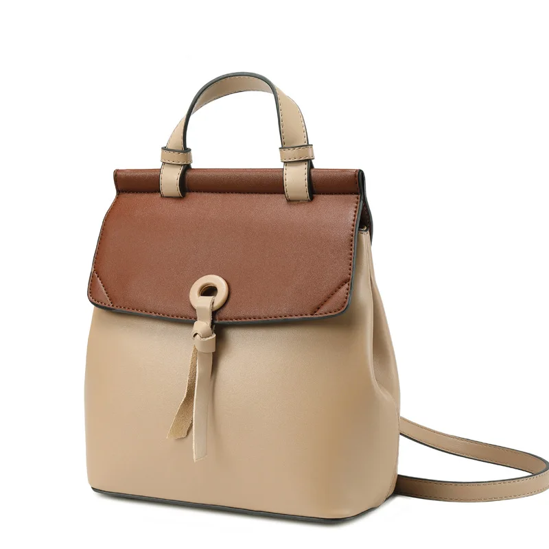 

women backpack small spilt leather backpack for women school backpack for teenager girls panelled shoulder bag