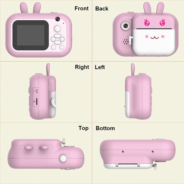 Seelaugh 32GB TF Card Camera Printer With Thermal Photo Paper Camera For Gifts Instant Print Camera Photo Printer For Kids 1080P 3