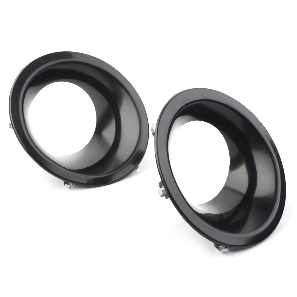 Auto Black ABS Front Bumper Fog Lamp Light Cover Bezel For Land Rover Disvovery 4 LR4 2010 2011 2012 2013 2014 2Pcs car accessories