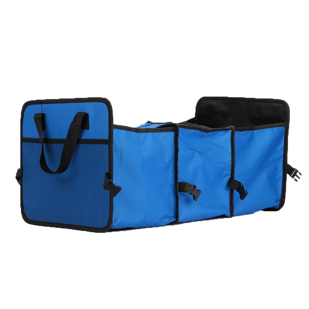 Blue Складная сумка коробка для хранения прочная коробка экономия пространства сохранение тепла фиолетовый Оксфорд универсальный - Название цвета: Blue
