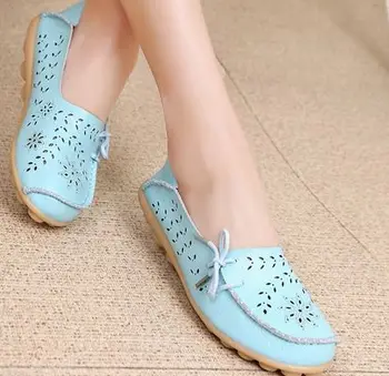 

YEELOCA 2020 Genuine Leather Shoes Woman Loafers a001 Female Women Flats Moccasins Ladies TG2496