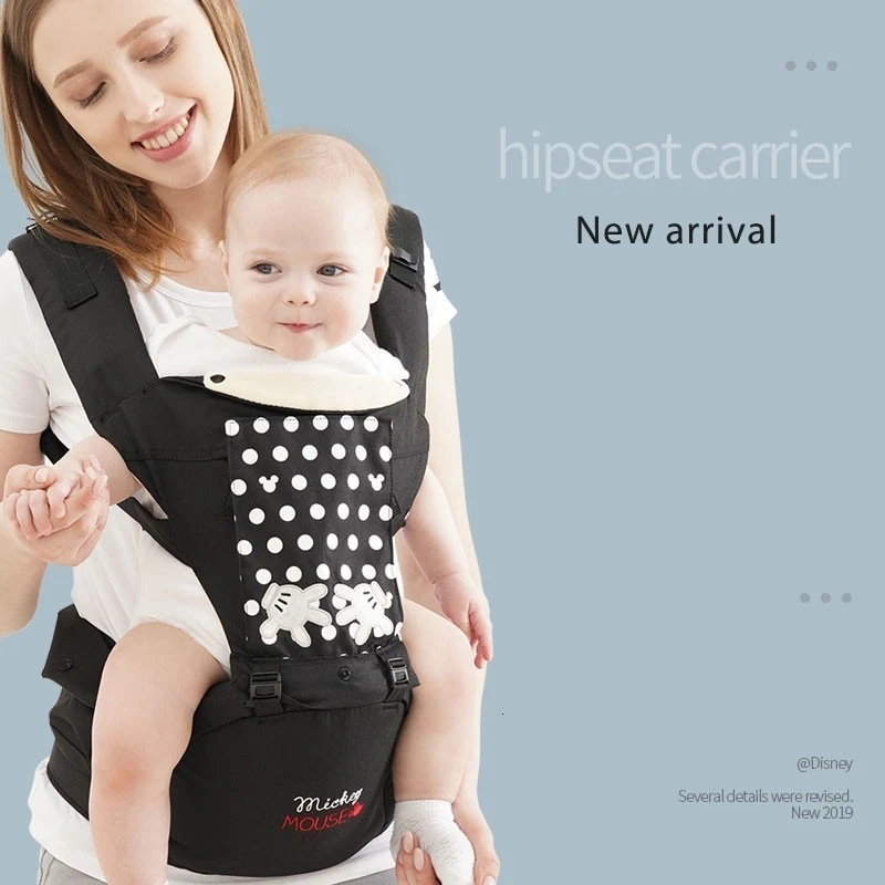 2019 disney Baby Carrier дышащий эргономичный Микки младенец хипseat для новорожденного ребенка удобный фронтальная детская переноска