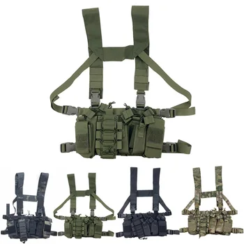 

Combat Paintball Multi-pocket Tactical Equipment Military Gear Hunting Vest Chest Rig Battlefield Outdoor Camping Hiking X127A
