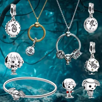 

School of Witchcraft and Wizardry Charm Express Train Bead the House Elf Fit DIY Charm Bracelet