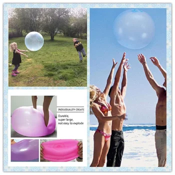 

Festival Party Baby Outdoor Bubble Balls 30/50/70cm large water filled rubber Summer Outdoor Aquatic Games bath Balloon To