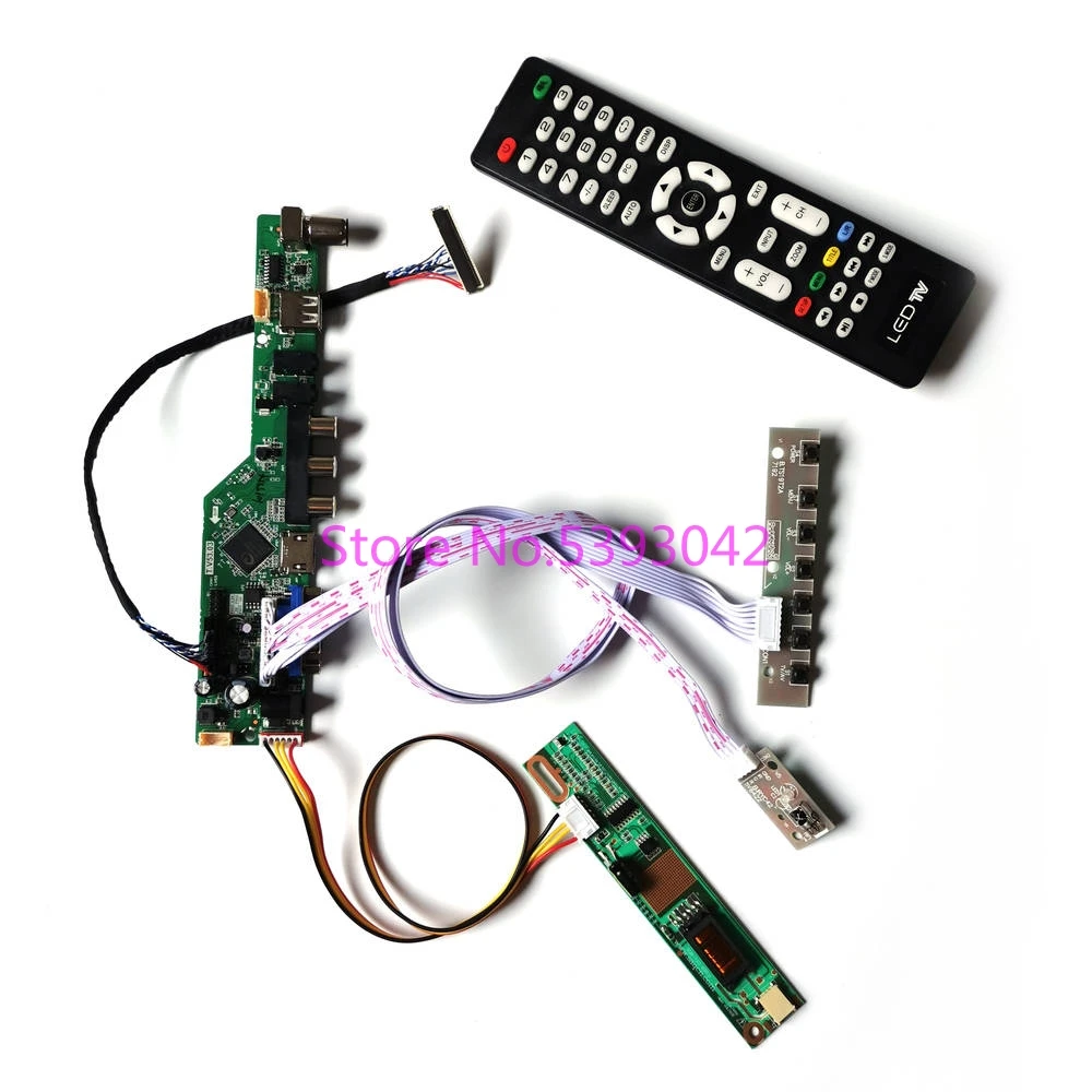 Подходит для LP171WP4(TL)(B1)/(TL)(B2)/(TL)(B3)/(TL)(B4)/(TL)(B5) 1440*900 VGA пульт ТВ аналоговый-1 шт. с