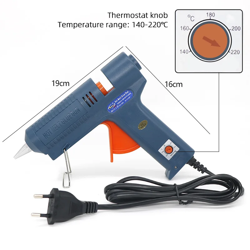 Hot Melt Glue Gun 150W Long Nozzle Adjustable Temperature For 11mm Glue Stick Professional Indusrial DIY Repair Tool Gun hot melt glue gun hot glue gun