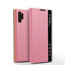 TOUHONEST окна Дисплей Флип кожаный чехол для samsung Galaxy Note 10 плюс 9 8 S8 S9 S10 A50 A70 A30 M10 A90 8 Смарт сна проснулся