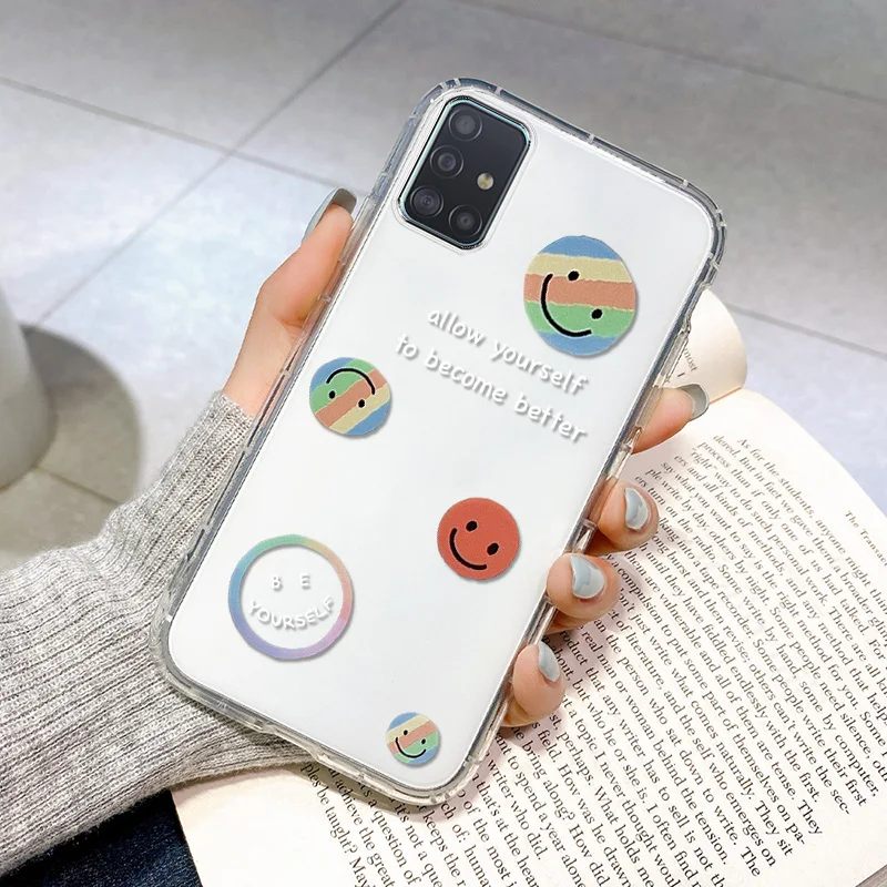 For Samsung Galaxy A51 Case Silicone Clear Funda On Samsung A51 4G 5G Protective Case Soft Coque Galaxy A 51 Shockproof Bumper samsung cases cute Cases For Samsung