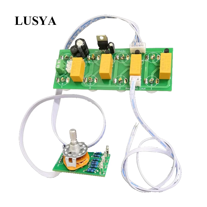 

Lusya Bluetooth Input 4 Input 1 Output Signal Selector Switching RCA Audio Switch Input Selection Board T0808