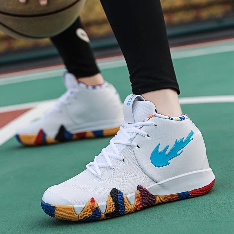 Уличная Мужская баскетбольная обувь; zapatillas hombre Deportiva; высокие дышащие ботильоны; кроссовки для тренировок; спортивная обувь для мужчин