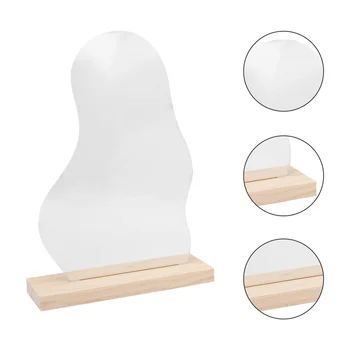 

1 Set Creative Vanity Mirror Desktop Cosmetic Mirror Irregular Makeup Mirror