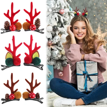 

Cute Christmas Hair Clips Lovely Snowman Reindeer Hairpin Antler Reindeer Xmas Hair Barrettes Christmas Hair Accessories