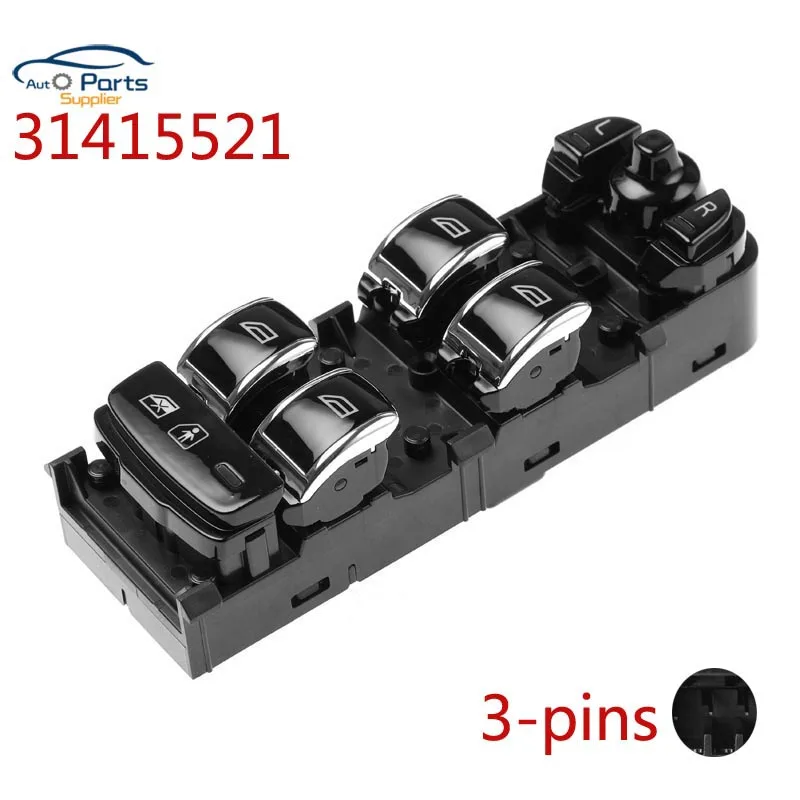 

Новый 31415521 переключатель переднего левого стекла для Volvo S90L 2018-2020 с кнопкой блокировки ребенка автозапчасть 31415514