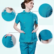 Летний женский медицинский скраб для больниц, набор одежды, модный дизайн, облегающие зубные скрабы для салона красоты, мужская униформа медсестры